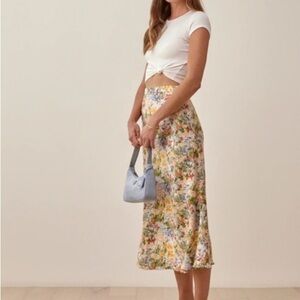 nwt reformation bea skirt in countryside